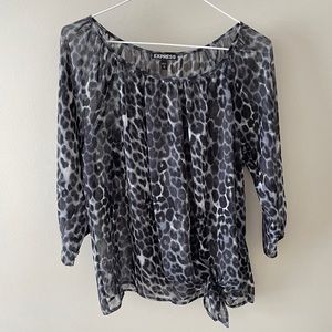 Pretty cheetah blouse